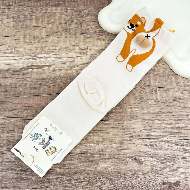 Lustige kreative Welpen lässige Socken in Wadenlänge