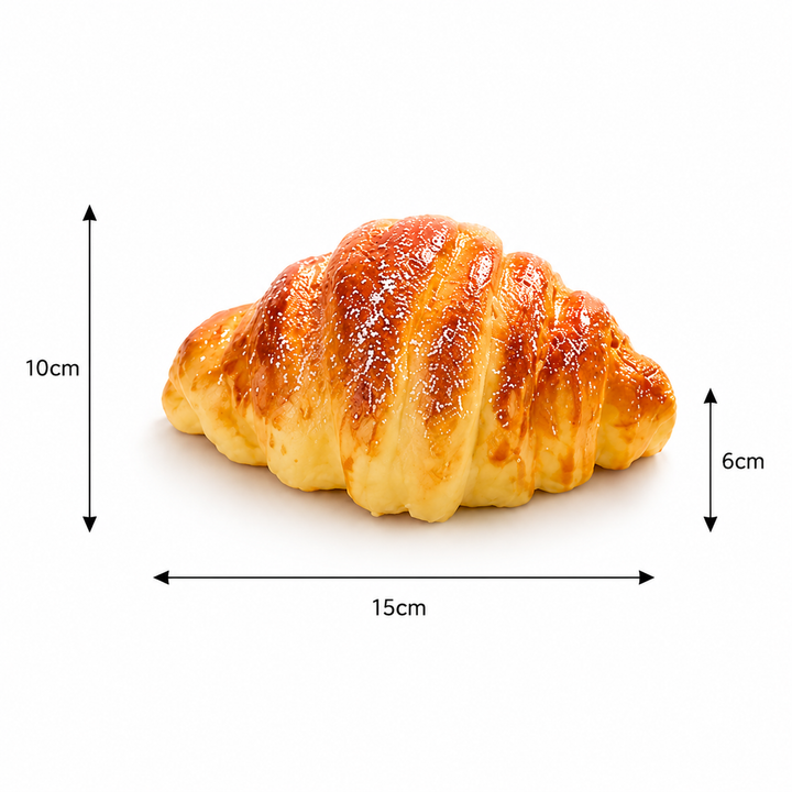Langsam zurückkehrendes Croissant-Squishy-Spielzeug | Realistische Stresslinderung