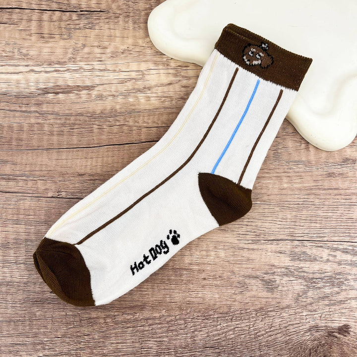 Einfache Dackel Knöchel- & Crew-Socken