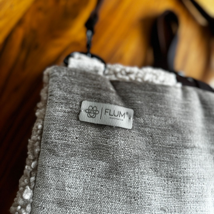Travel Decke Teddy grey