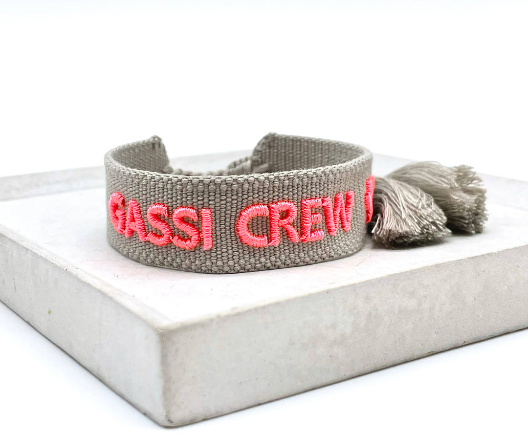 GASSI CREW  Statement Armband gewebt, bestickt