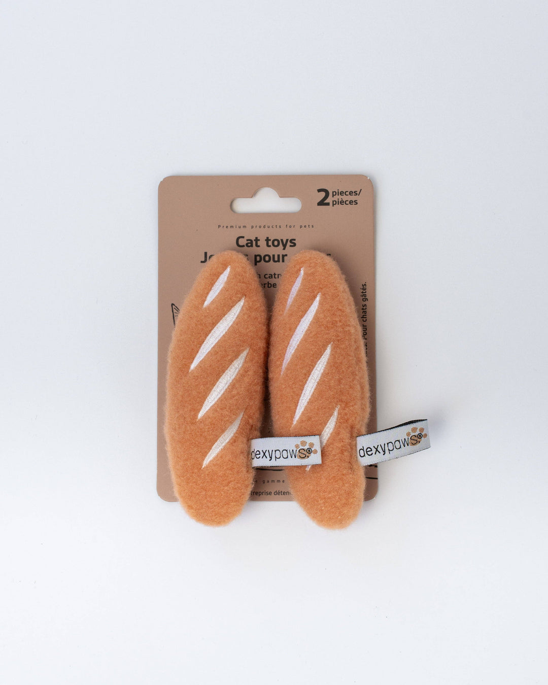 Frühstücks-Baguettes – Katzenspielzeug mit Katzenminze