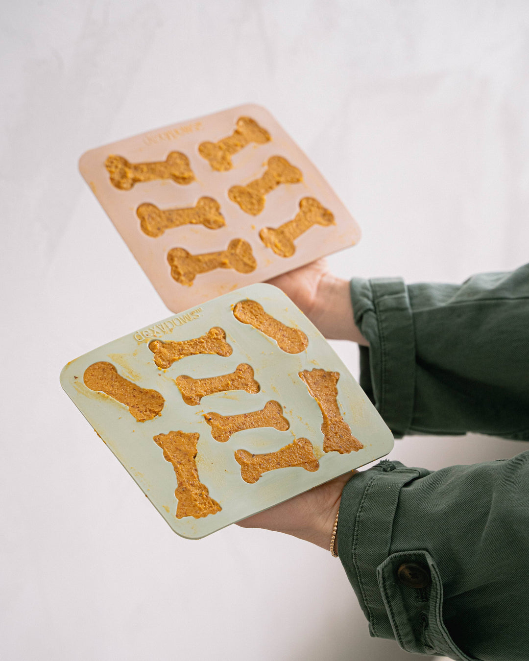 3-teiliges Silikon-Set für Leckerli-Formen mit Spatel