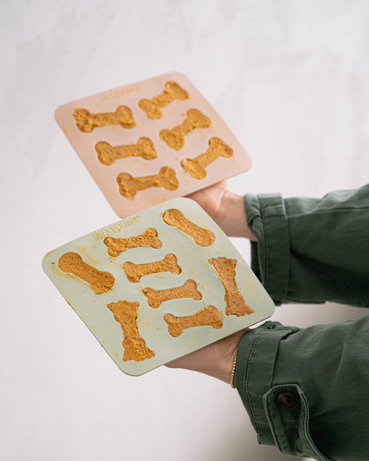 3-teiliges Silikon-Set für Leckerli-Formen mit Spatel
