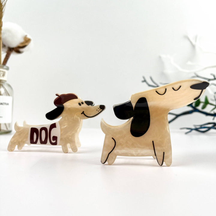 Verspielte süße Cartoon-Hund Haarspange