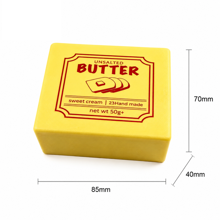 Butter-Squishy-Spielzeug – langsam zurückkehrend, PU, realistisches Essen
