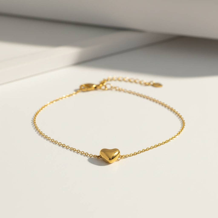 Minimalistisches wasserdichtes Herzarmband