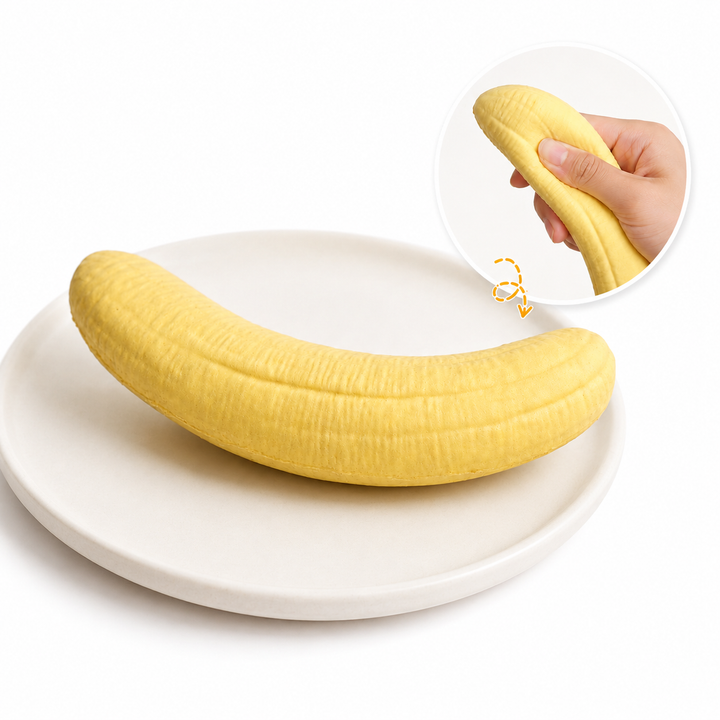 Langsam zurückkehrendes Bananen-Squishy | Realistisches Anti-Stress-Spielzeug