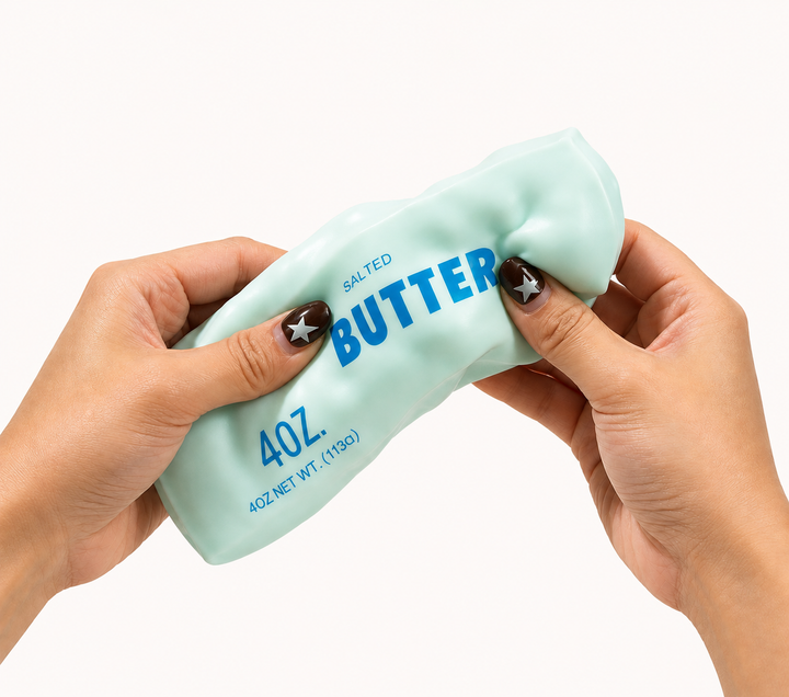 Butter Crunchy Squishy-Spielzeug, Stressabbau-Fidget-Quetschspielzeug