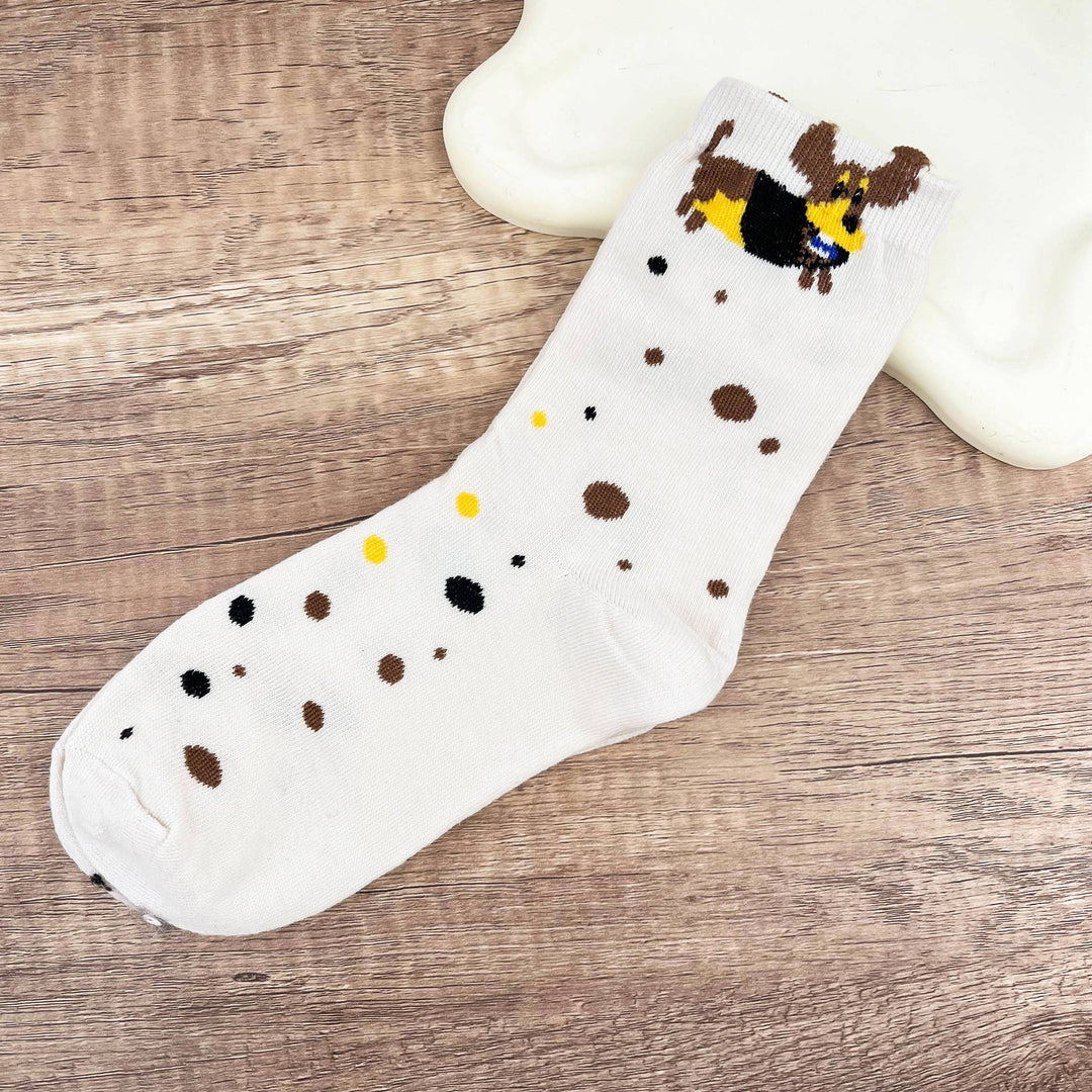 Einfache Dackel Knöchel- & Crew-Socken