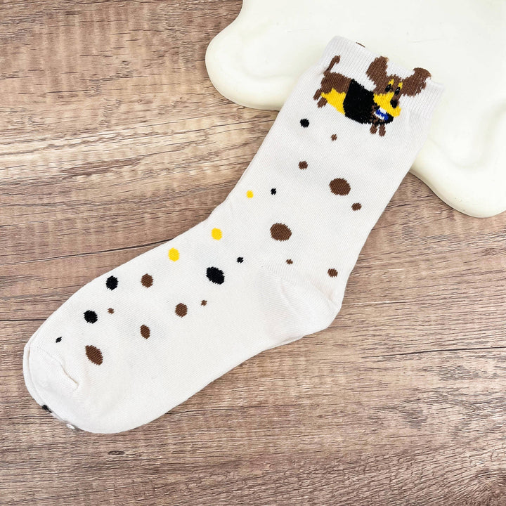 Einfache Dackel Knöchel- & Crew-Socken