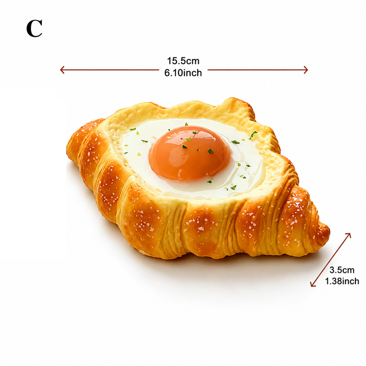 Ei-Toast Knautschspielzeug zur Stressreduzierung | langsam zurückkehrender, duftender PU-Schaum