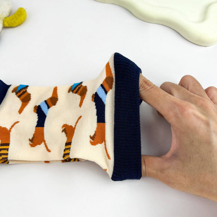 Dackel Gemütliche Lässige Socken in Wadenlänge